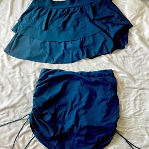Two Halara skirts. Neither worn, one with tags.